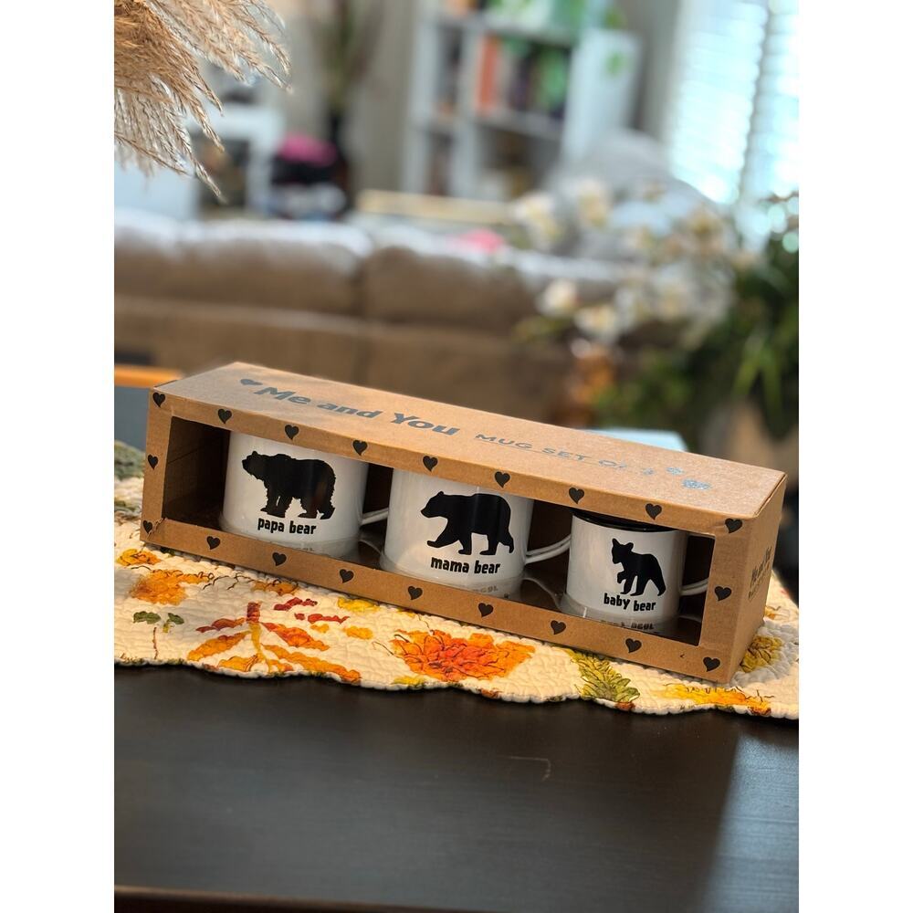 “Me and You" bear-themed mug set